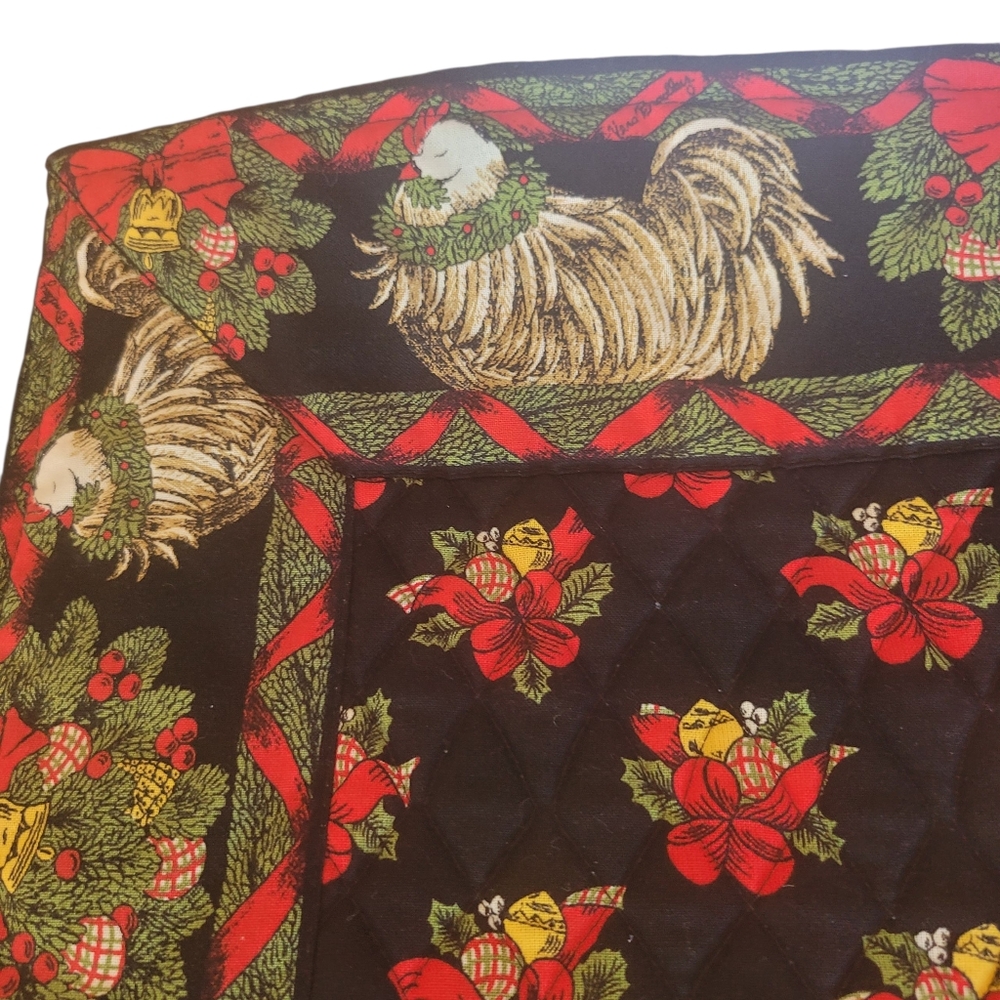 4 Vera Bradley Placemats Hen & Holly Retired - Picture 2 of 4